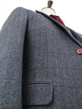 BDtailormade GREY HERRINGBONE TWEED 2 PIECE SUIT - BDtailormade TWEED SUITStweedmaker hockerty menstweedsuit