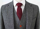 BDtailormade CLASSIC GREY BARLEYCORN TWEED 2 PIECE SUIT - BDtailormade TWEED SUITStweedmaker hockerty menstweedsuit