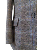 BRUIN BEIGE VENSTER VISGRAAT TWEED 3-DELIG PAK