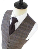 BRUIN BEIGE VENSTER VISGRAAT TWEED 3-DELIG PAK