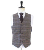 BRUIN BEIGE VENSTER VISGRAAT TWEED 3-DELIG PAK