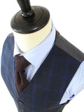 BDtailormade CHARCOAL WINDOWPANE WORSTED 3 PIECE SUIT - BDtailormade Worsted Suittweedmaker hockerty menstweedsuit