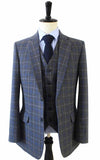 BDtailormade GREY OVERCHECK TWILL TWEED 3 PIECE SUIT - BDtailormade TWEED SUITStweedmaker hockerty menstweedsuit