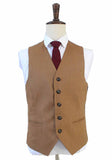 LIGHT BROWN 3 PIECE LINEN SUIT - BDtailormade