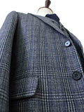 BDtailormade RETRO GREY BLUE PLAID TWEED 3 PIECE SUIT - BDtailormade TWEED SUITStweedmaker hockerty menstweedsuit